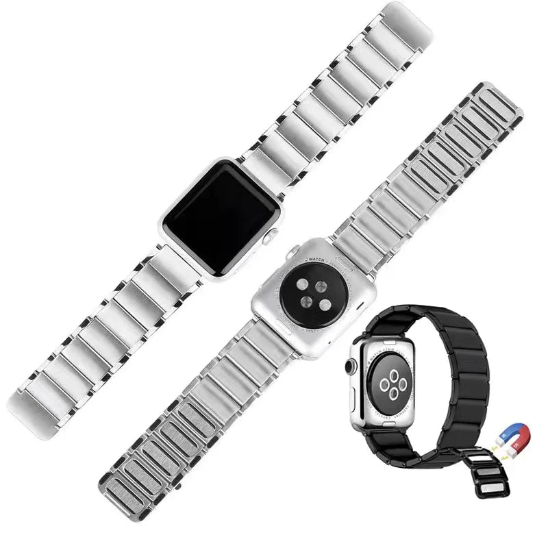 Bracelet confort magnétique en acier inoxydable 316L pour Apple Watch