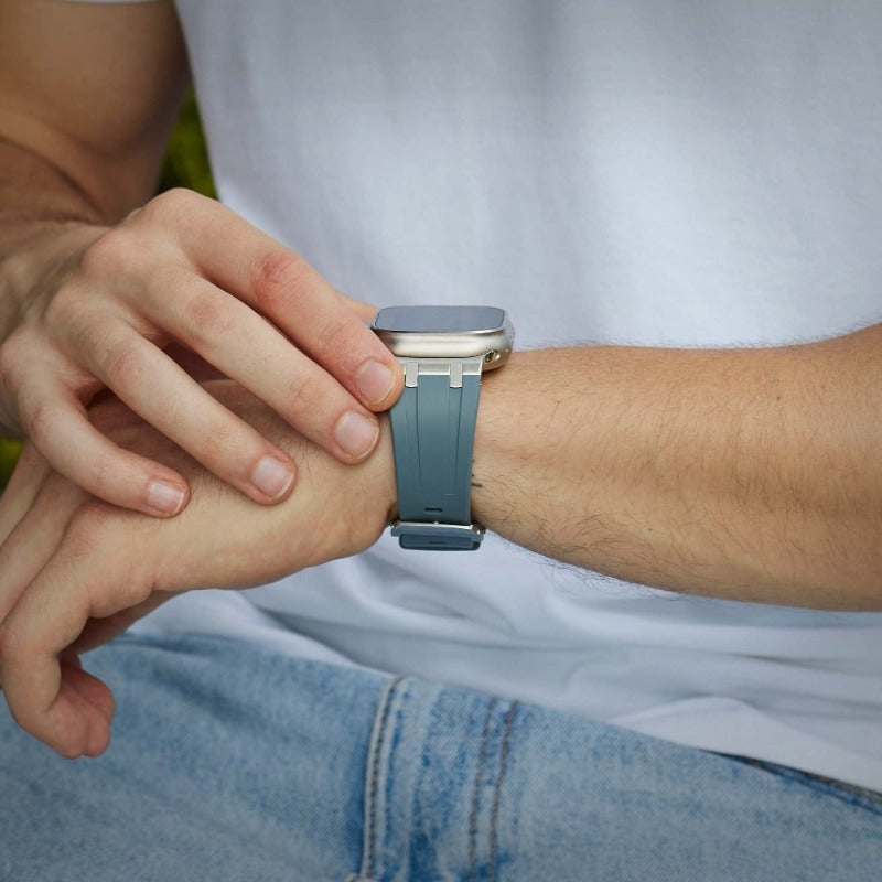 Bracelet en silicone de luxe à boucle déployante AP 