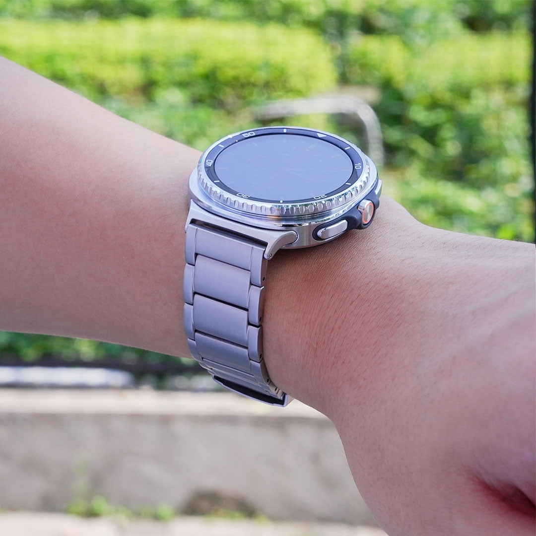 BRACELET À MAILLONS EN TITANE LUX913 POUR GALAXY WATCH