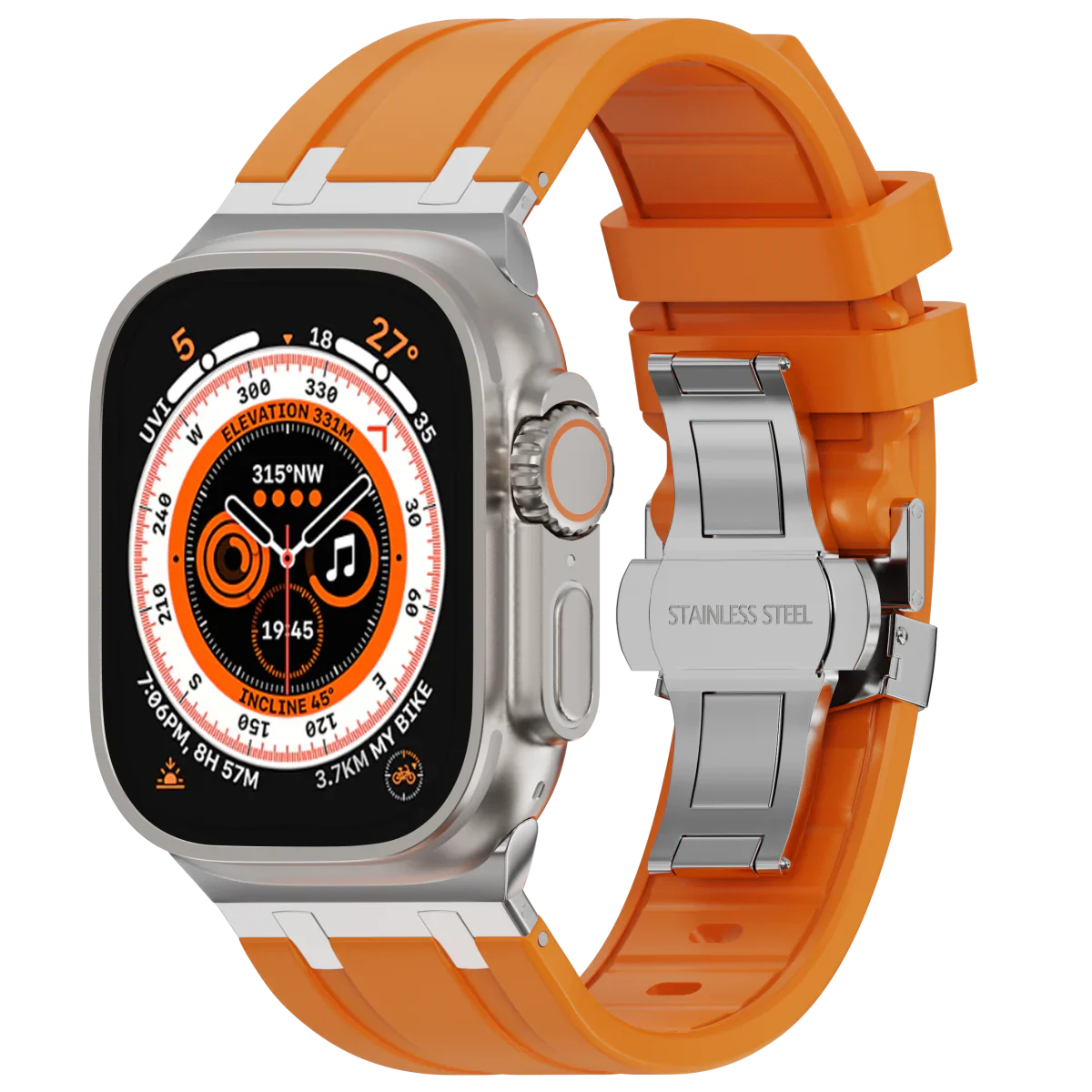 Bracelet en silicone de luxe AP avec boucle papillon