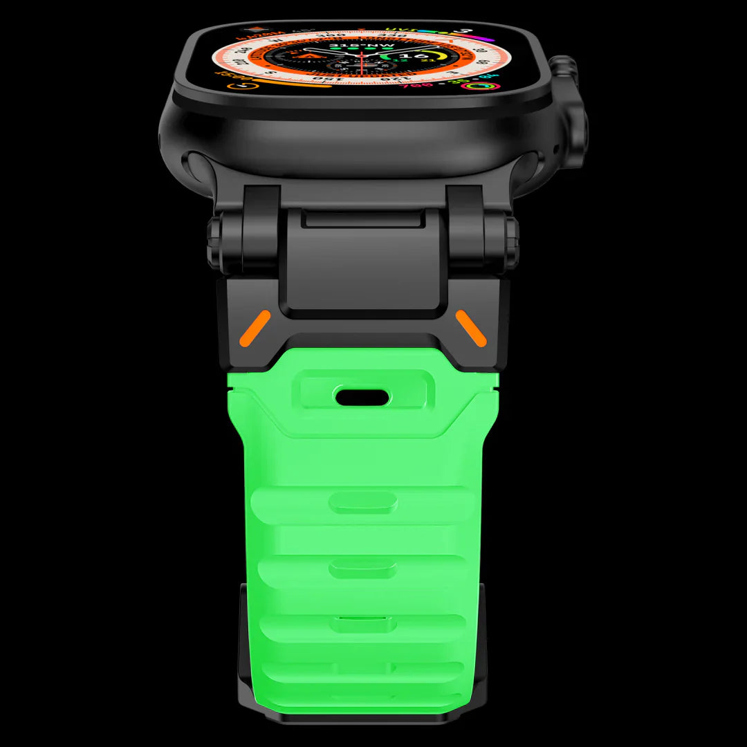 Bracelet tactique en caoutchouc fluoré en titane