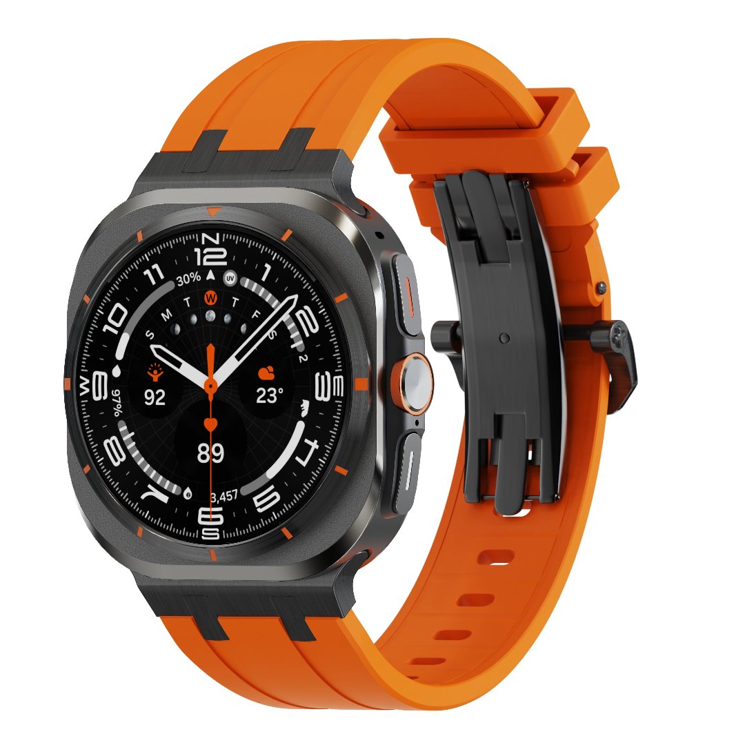 Bracelet en silicone AP avec boucle papillon pour Samsung Galaxy Watch Ultra