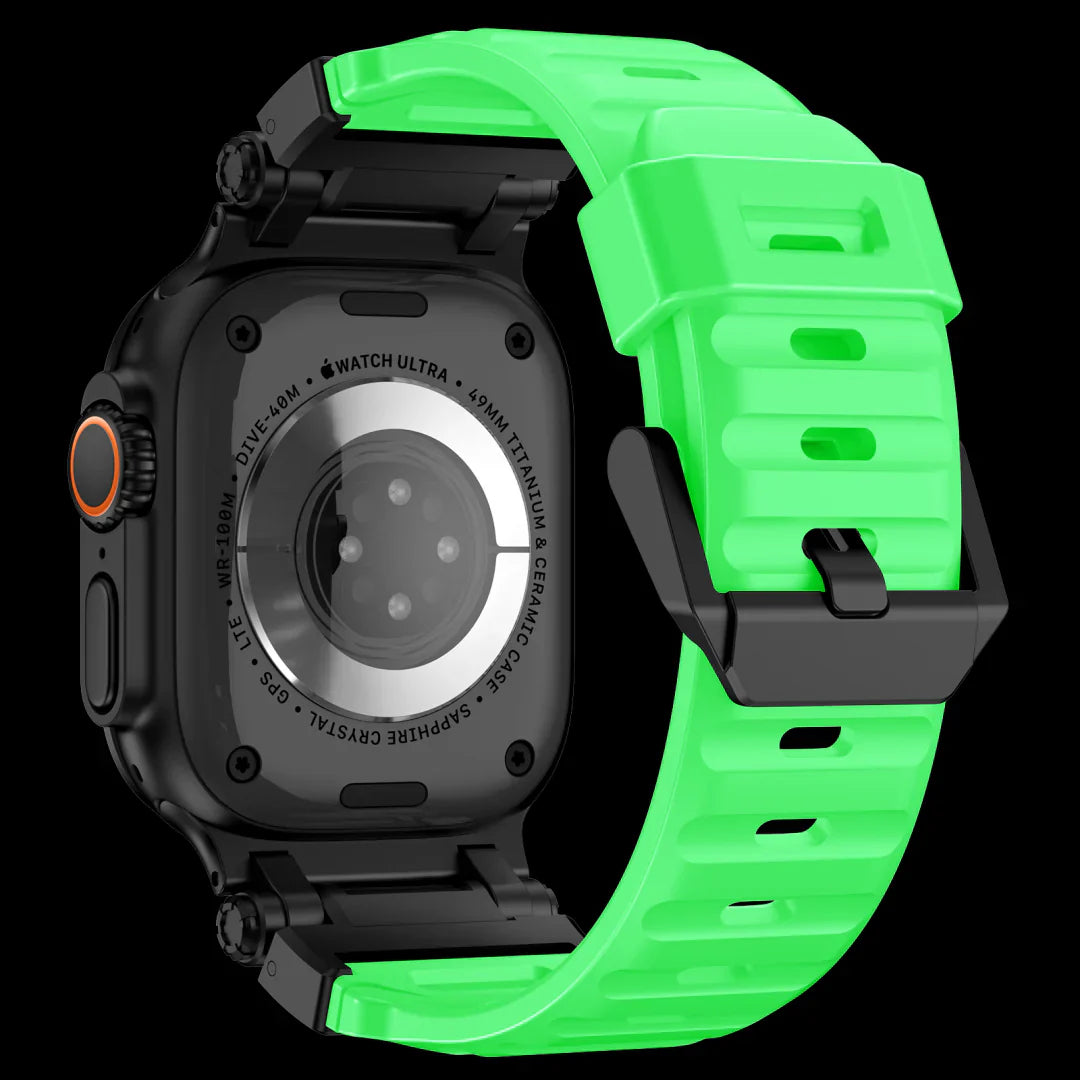 Bracelet tactique en caoutchouc fluoré en titane