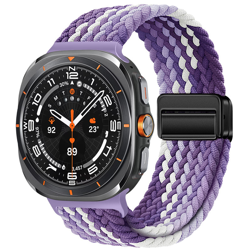 Bracelet en nylon tressé avec boucle magnétique pour Galaxy Watch Ultra