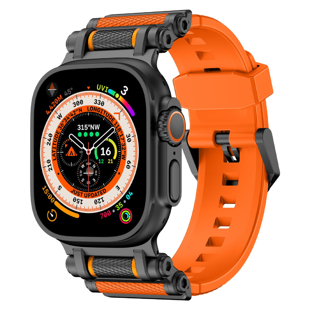 Bracelet en silicone avec axe de rotation pour Apple Watch