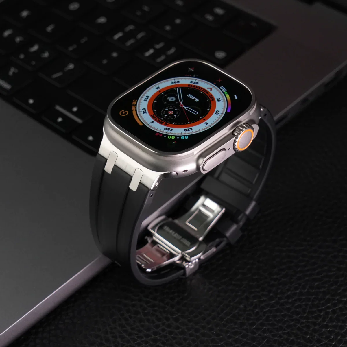 Bracelet en silicone de luxe AP avec boucle papillon