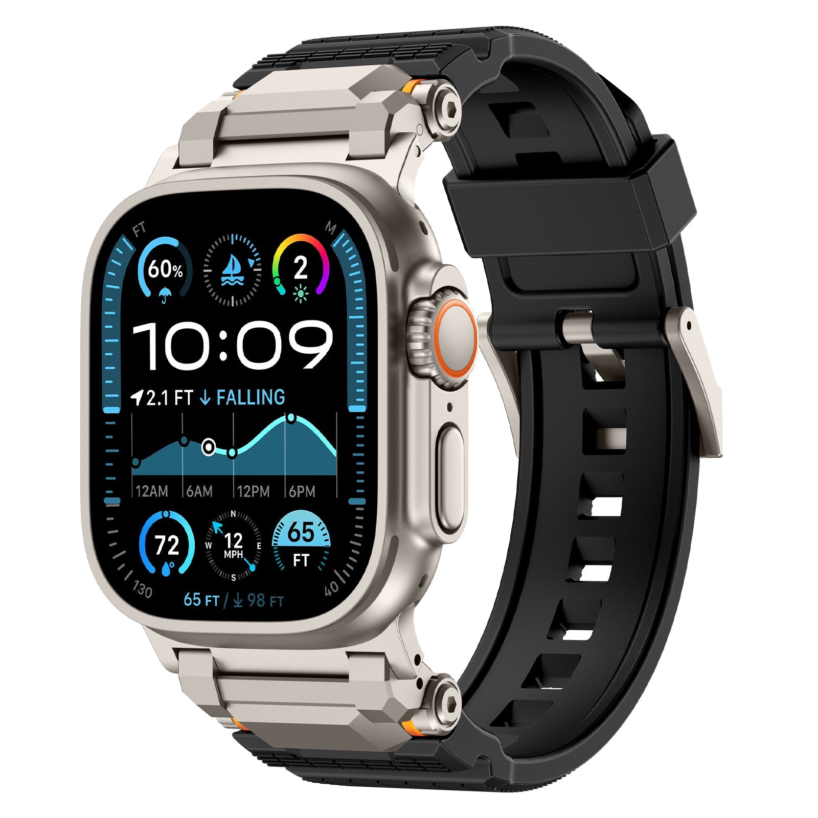 Bracelet en silicone Samurai Mech Design pour Apple Watch