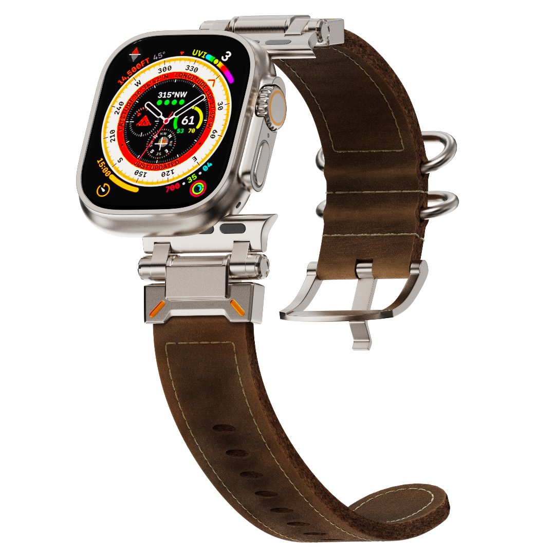 Bracelet en cuir avec boucle Wild West LUX32