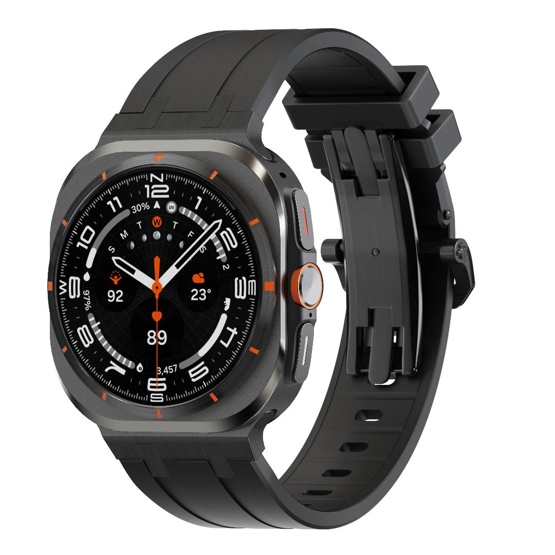 Bracelet en silicone AP avec boucle papillon pour Samsung Galaxy Watch Ultra