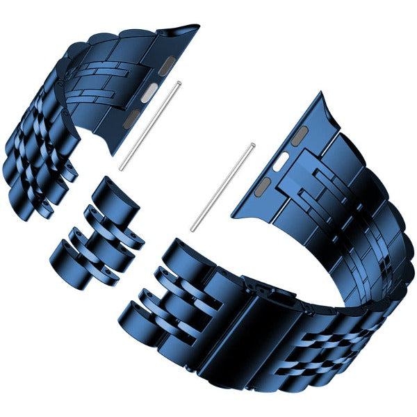 Bracelet à boucle déployante de luxe en acier inoxydable