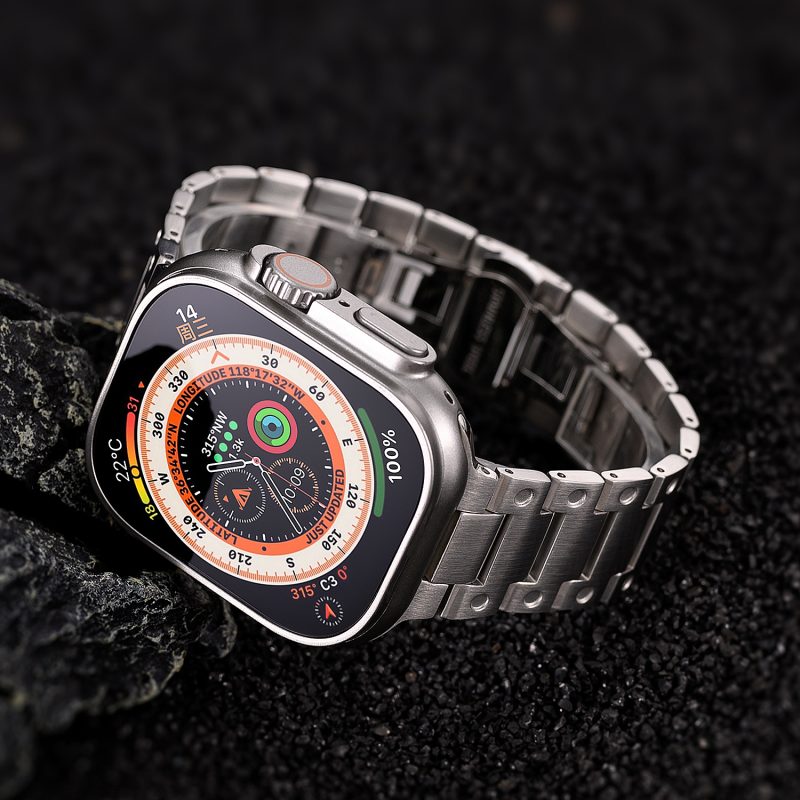 Bracelet de montre en titane alvéolé