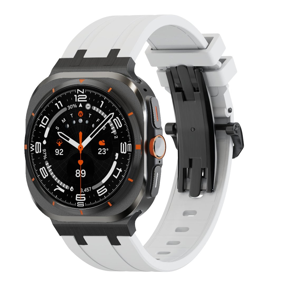 Bracelet en silicone AP avec boucle papillon pour Samsung Galaxy Watch Ultra