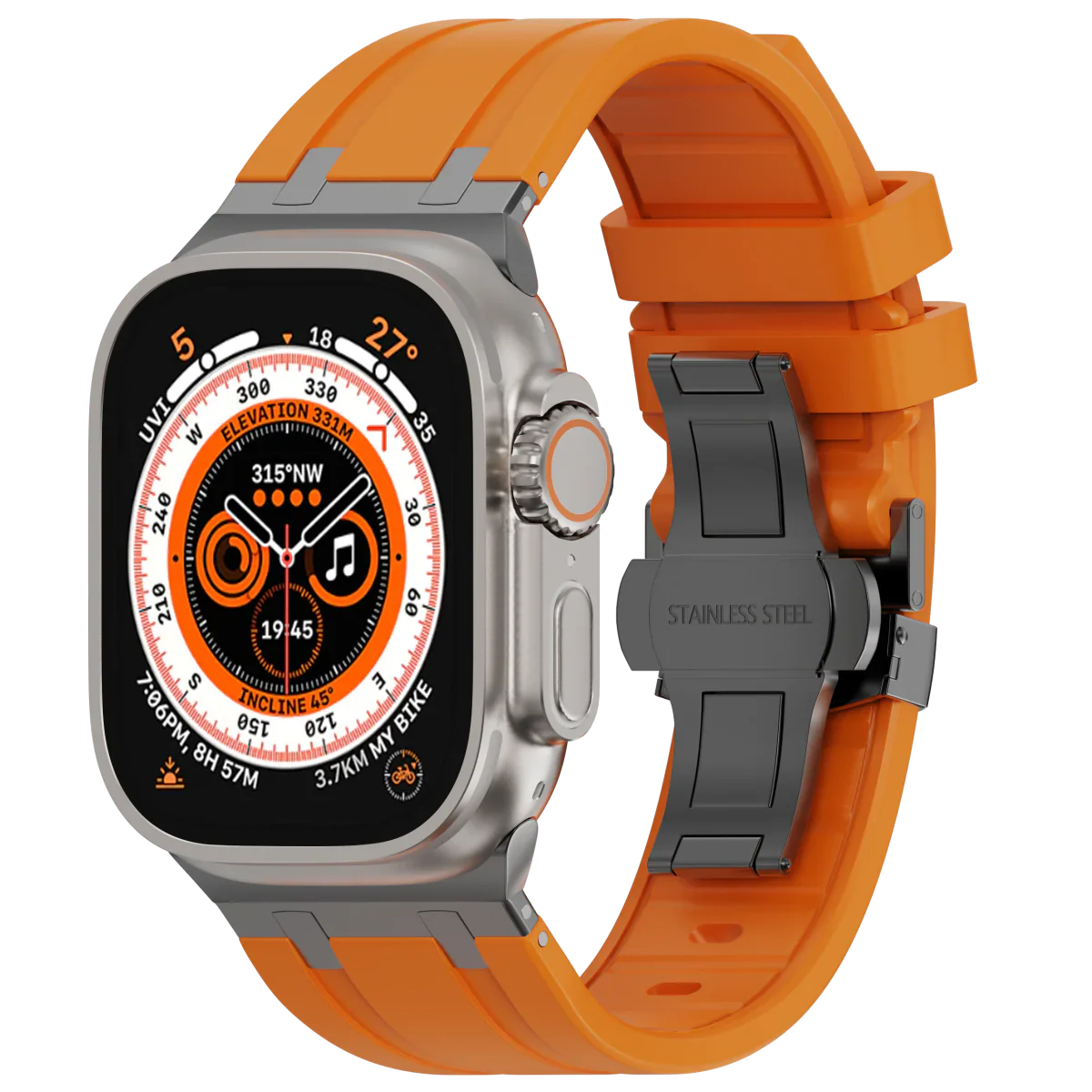 Bracelet en silicone de luxe AP avec boucle papillon