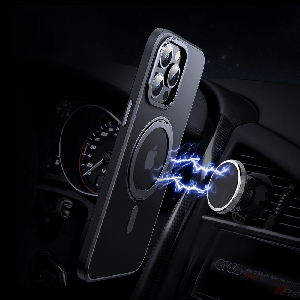 Coque iPhone transparente givrée Magsafe