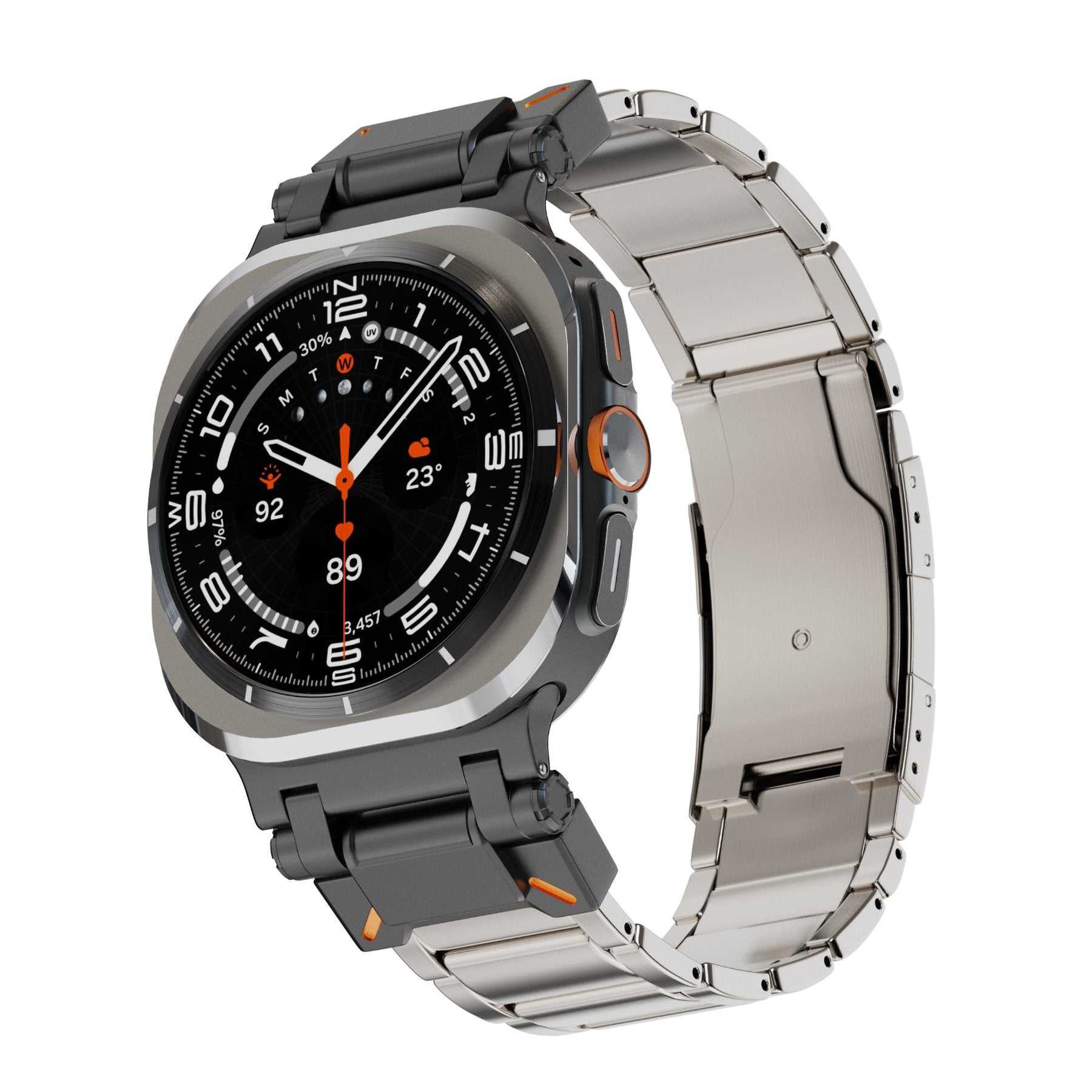 BRACELET À MAILLONS EN TITANE LUX88 pour Galaxy Watch Ultra