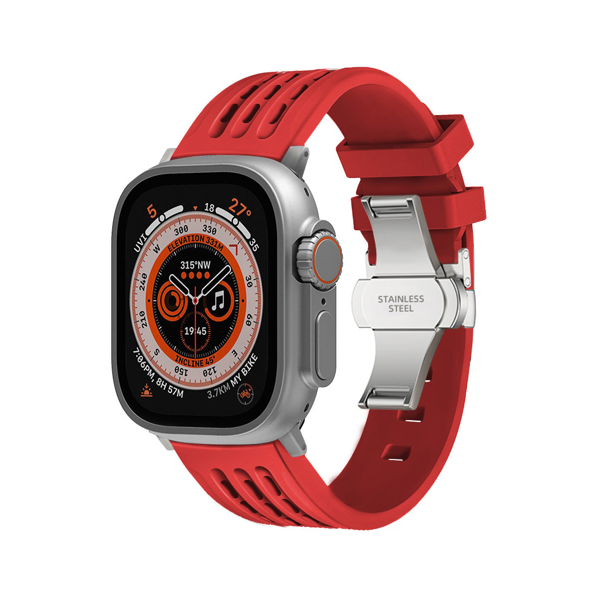 Bracelet de montre respirant à boucle papillon RM9009