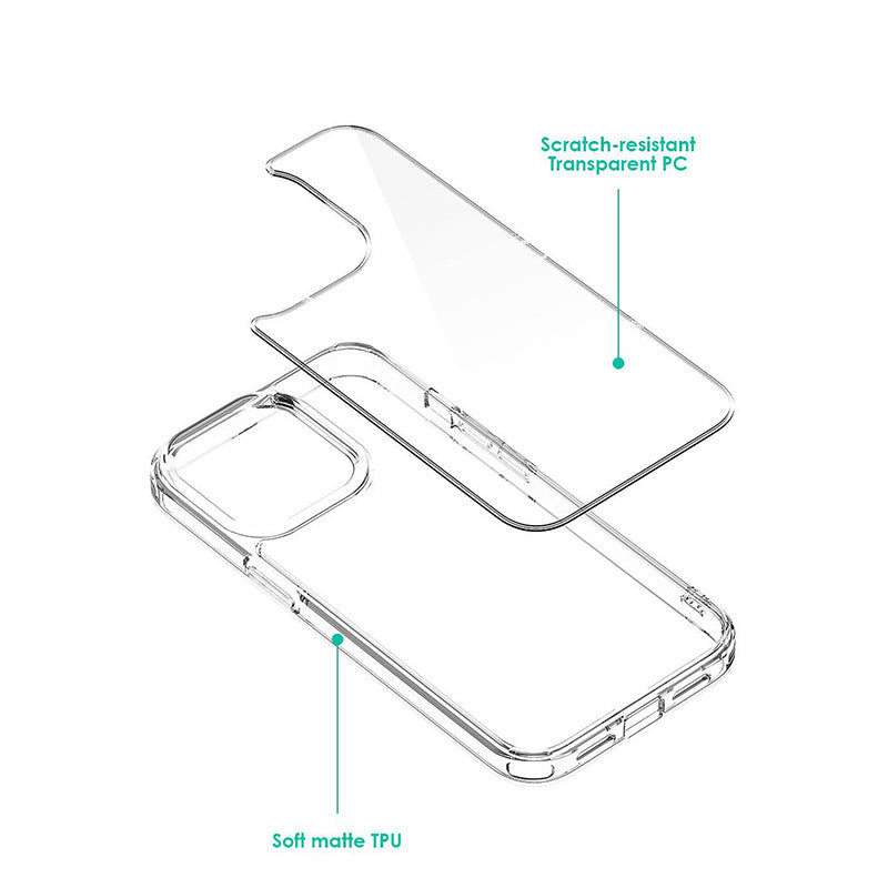 Étui de téléphone transparent luxueux 