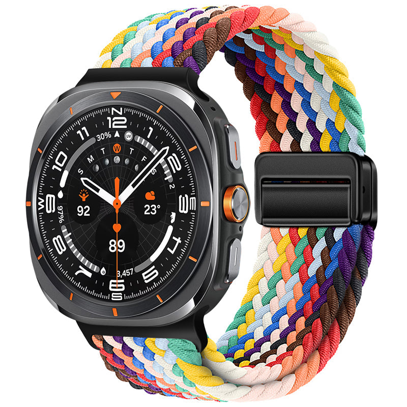 Bracelet en nylon tressé avec boucle magnétique pour Galaxy Watch Ultra