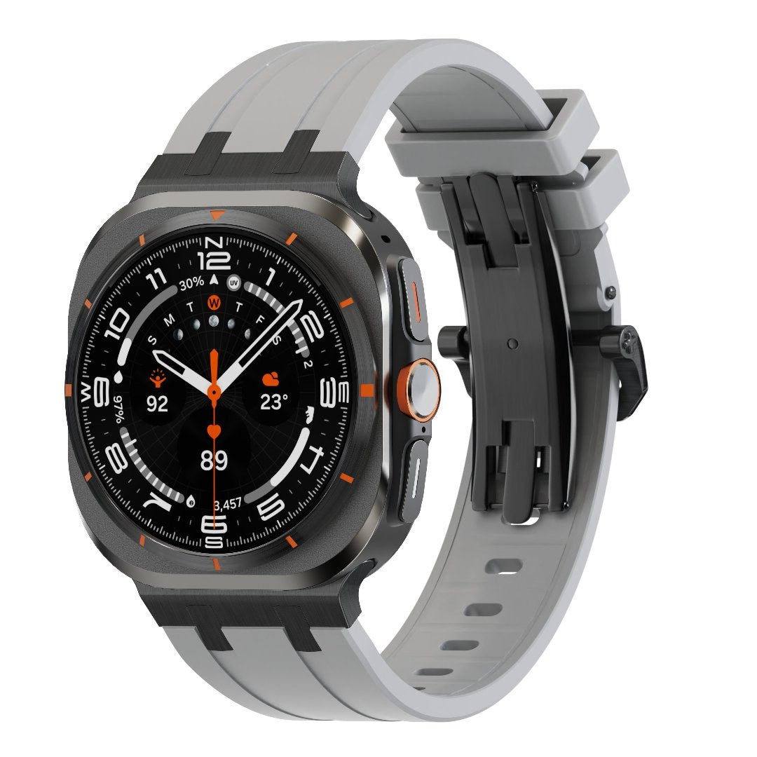 Bracelet en silicone AP avec boucle papillon pour Samsung Galaxy Watch Ultra