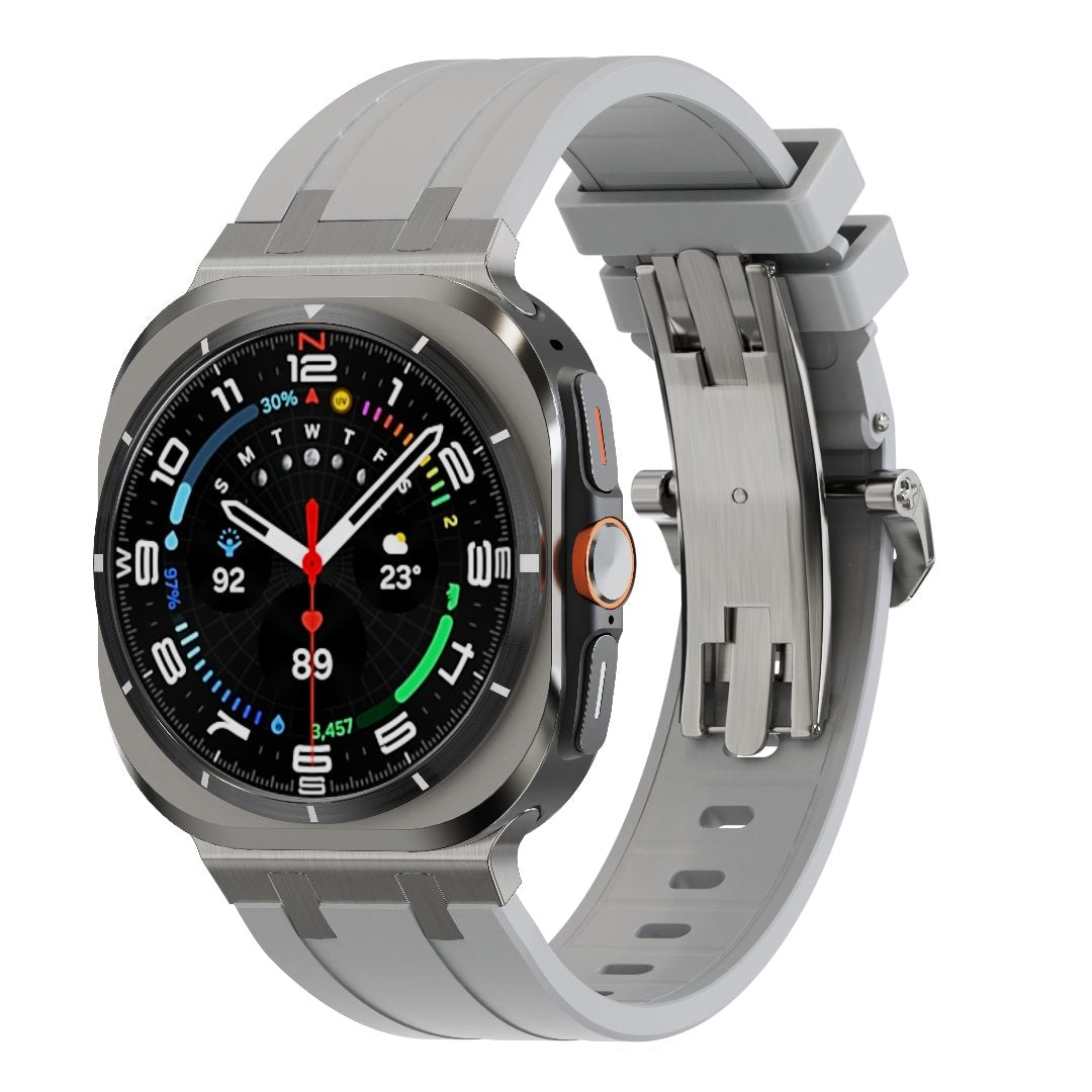 Bracelet en silicone AP avec boucle papillon pour Samsung Galaxy Watch Ultra