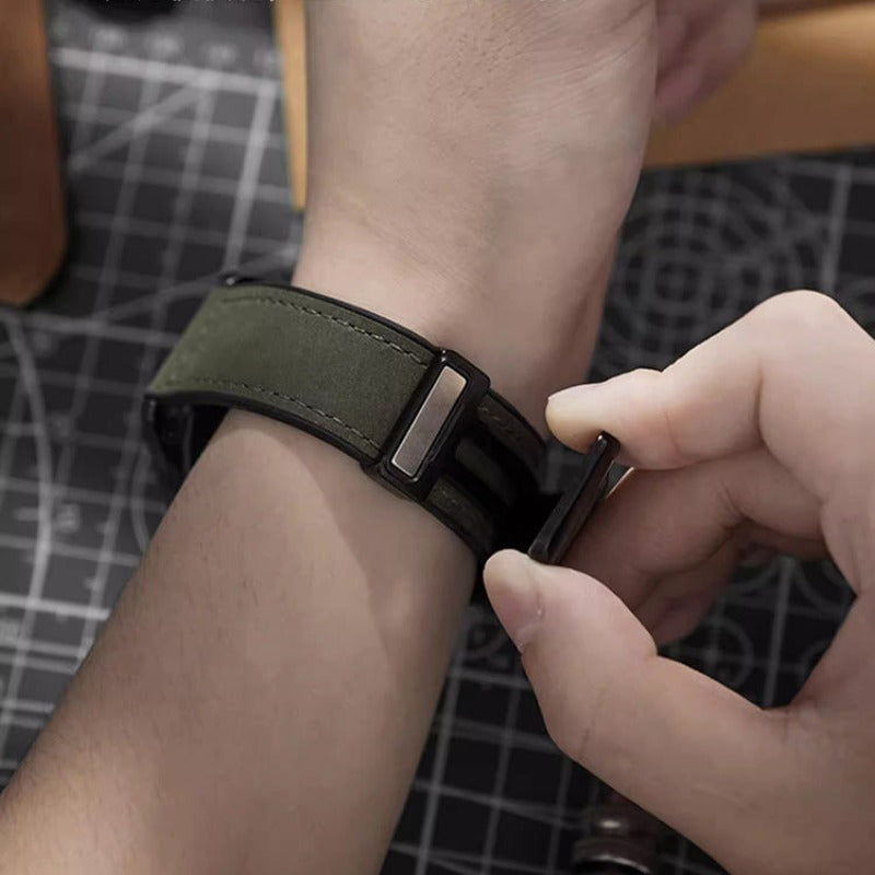 Bracelet magnétique en cuir 