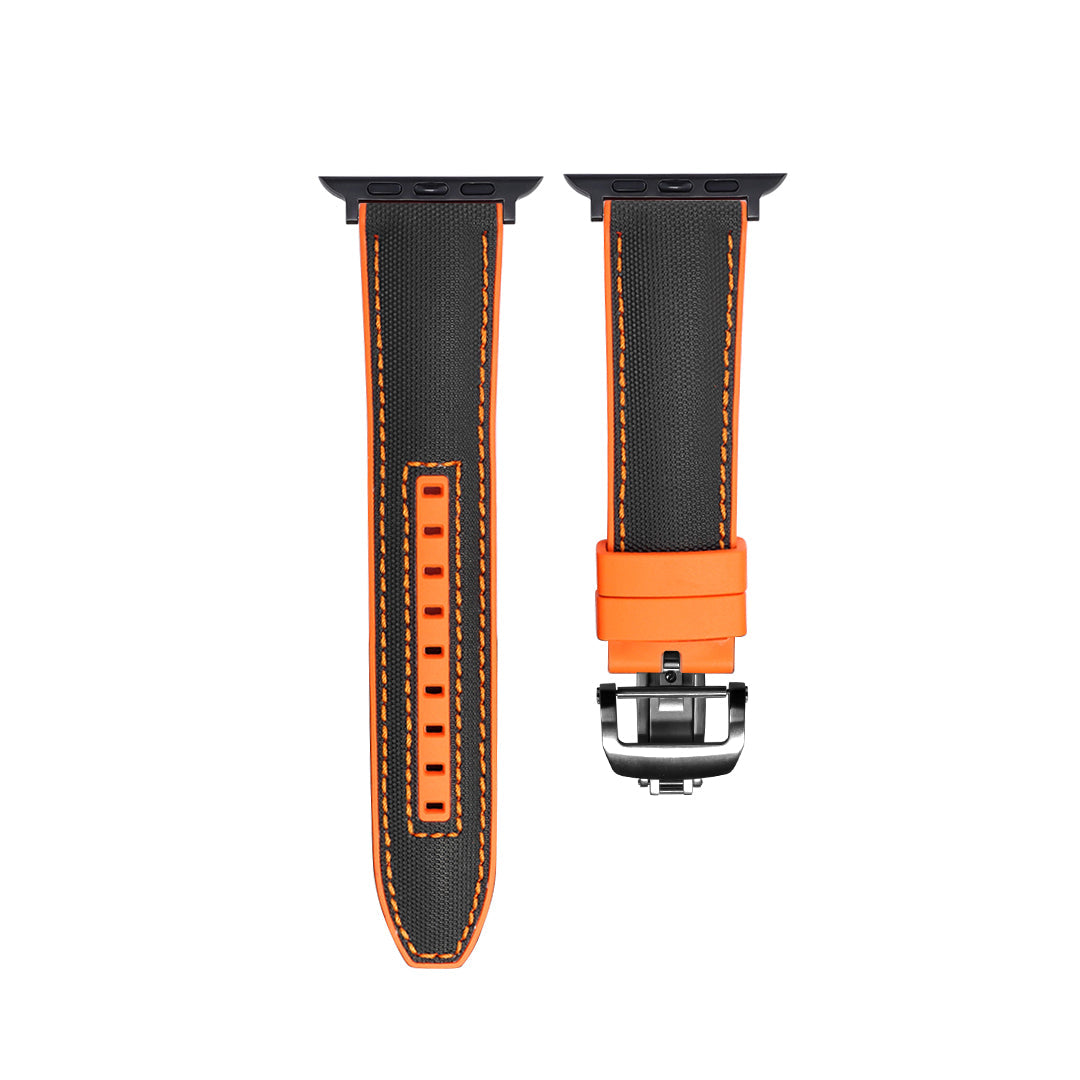 Bracelet à boucle papillon en silicone style course 