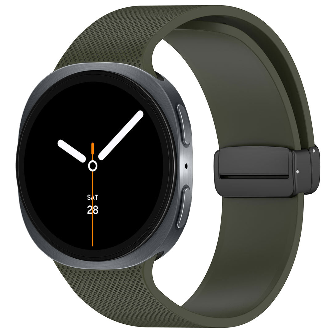 Bracelet de montre en silicone ST03 à boucle magnétique pour Galaxy Watch 8