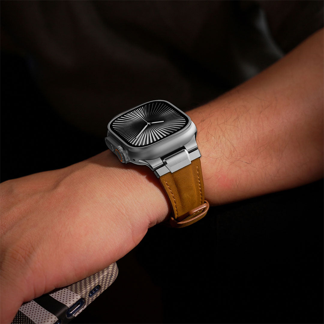 Bracelet en cuir Brave pour Apple Watch