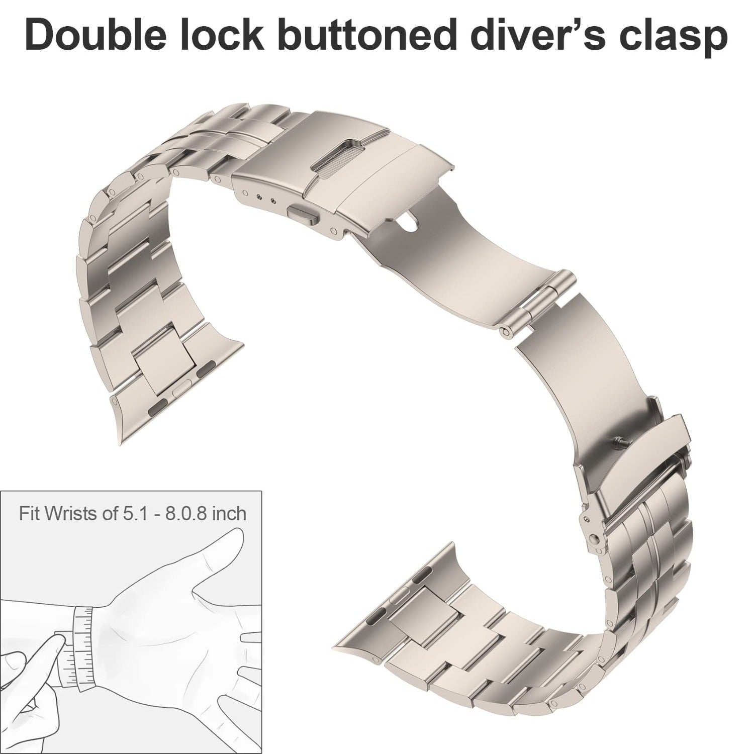 BRACELET À MAILLONS EN TITANE LUX96 