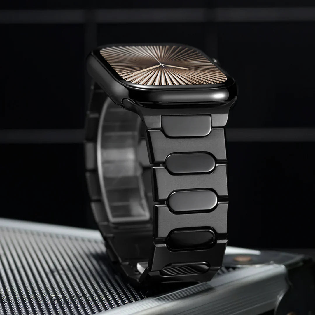 Bracelet à boucle magnétique en titane pour Apple Watch LUX99