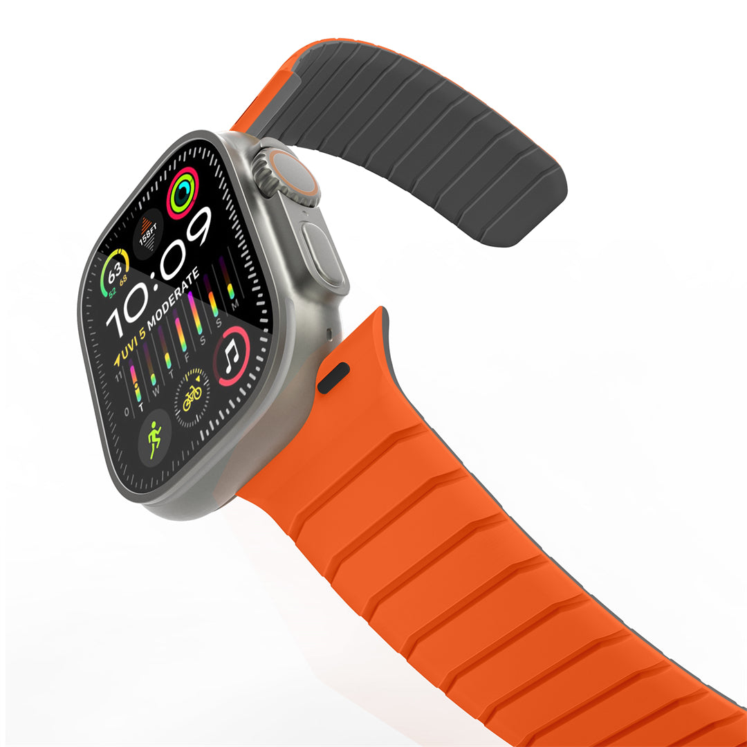 Bracelet magnétique en silicone sous-marin pour Apple Watch