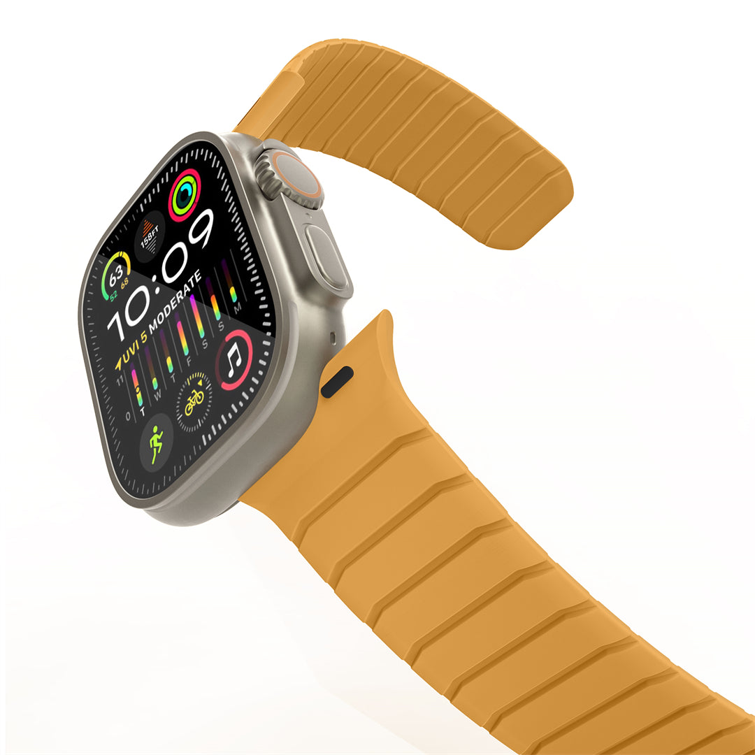 Bracelet magnétique en silicone sous-marin pour Apple Watch