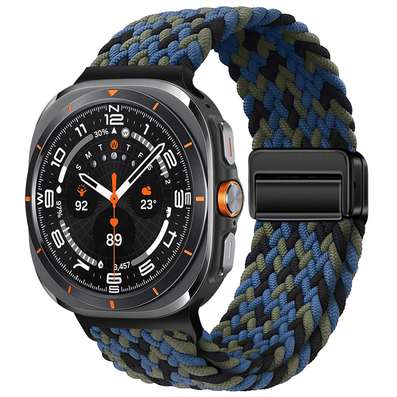 Bracelet en nylon tressé avec boucle magnétique pour Galaxy Watch Ultra