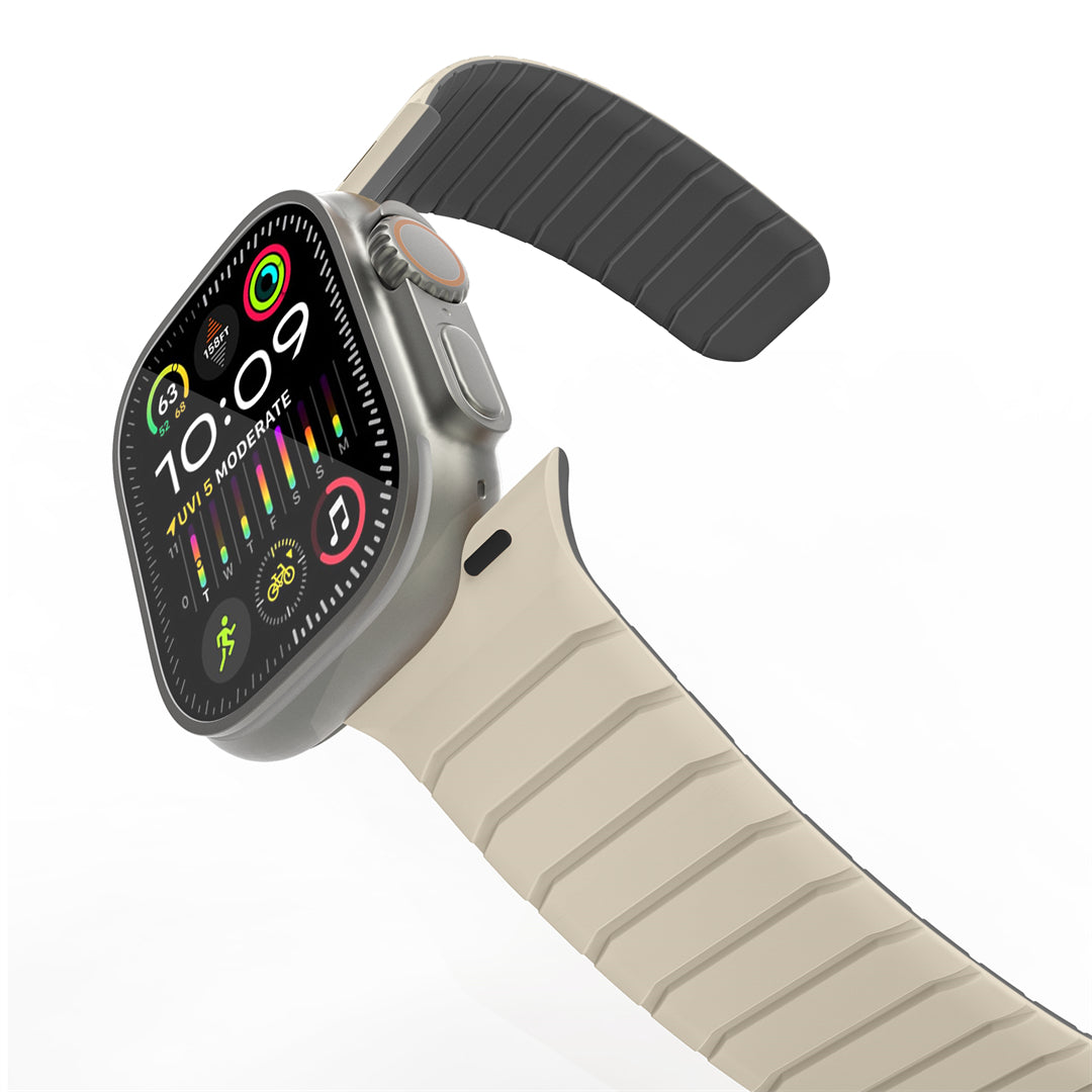 Bracelet magnétique en silicone sous-marin pour Apple Watch