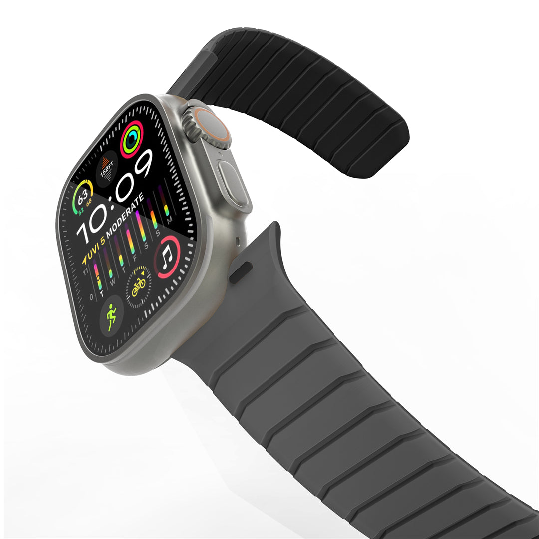 Bracelet magnétique en silicone sous-marin pour Apple Watch