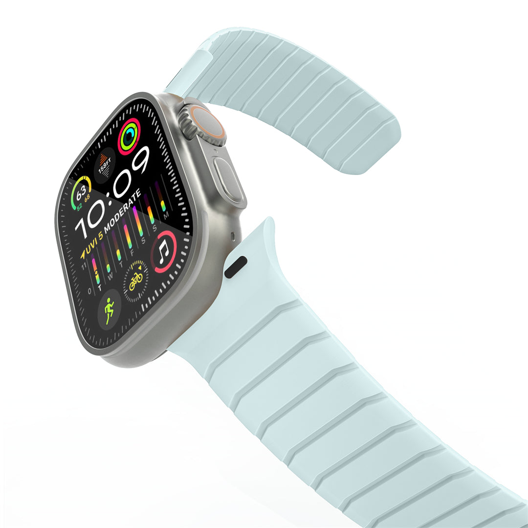 Bracelet magnétique en silicone sous-marin pour Apple Watch