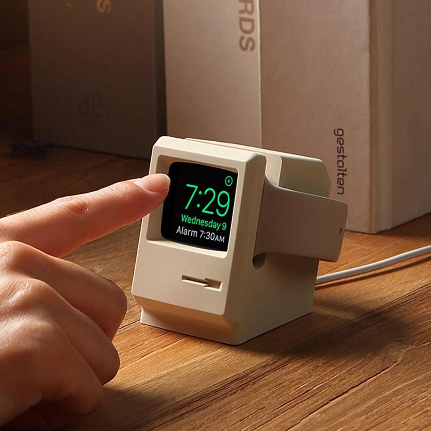 Support de charge rétro classique pour Apple Watch MAC