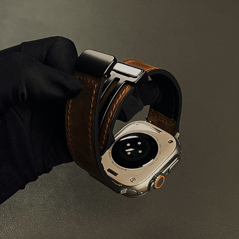 Bracelet magnétique en cuir 