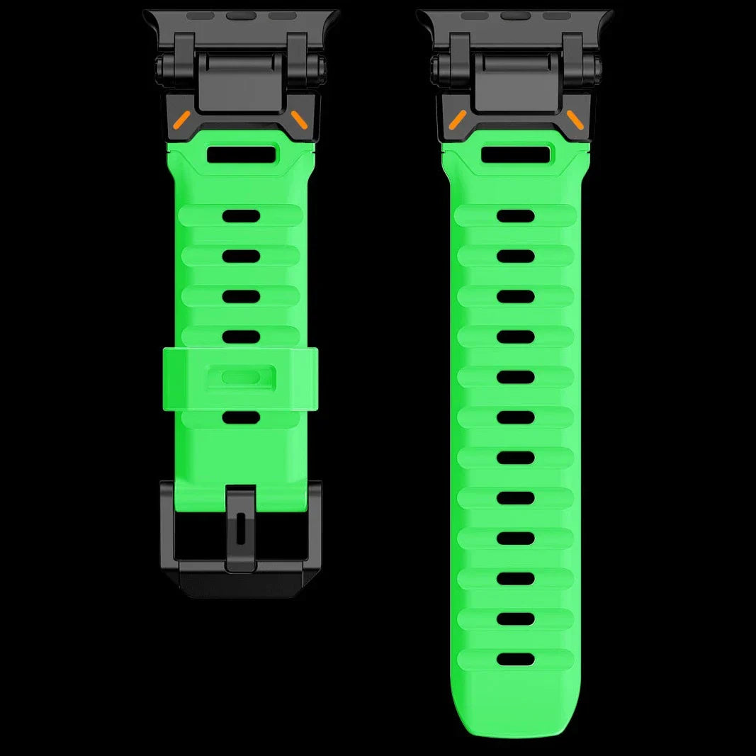 Bracelet tactique en caoutchouc fluoré en titane