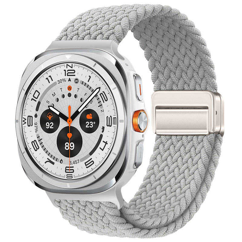 Bracelet en nylon tressé avec boucle magnétique pour Galaxy Watch Ultra