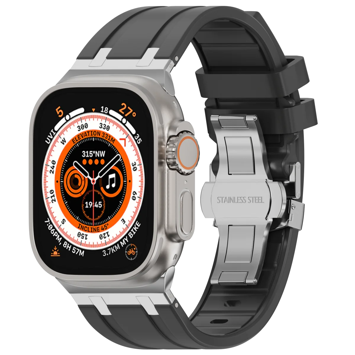 Bracelet en silicone de luxe AP avec boucle papillon