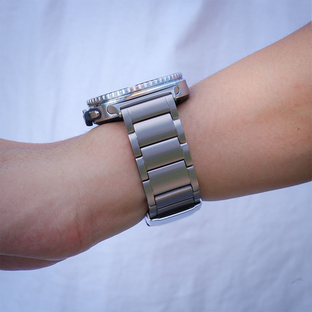 BRACELET À MAILLONS EN TITANE LUX913 POUR GALAXY WATCH