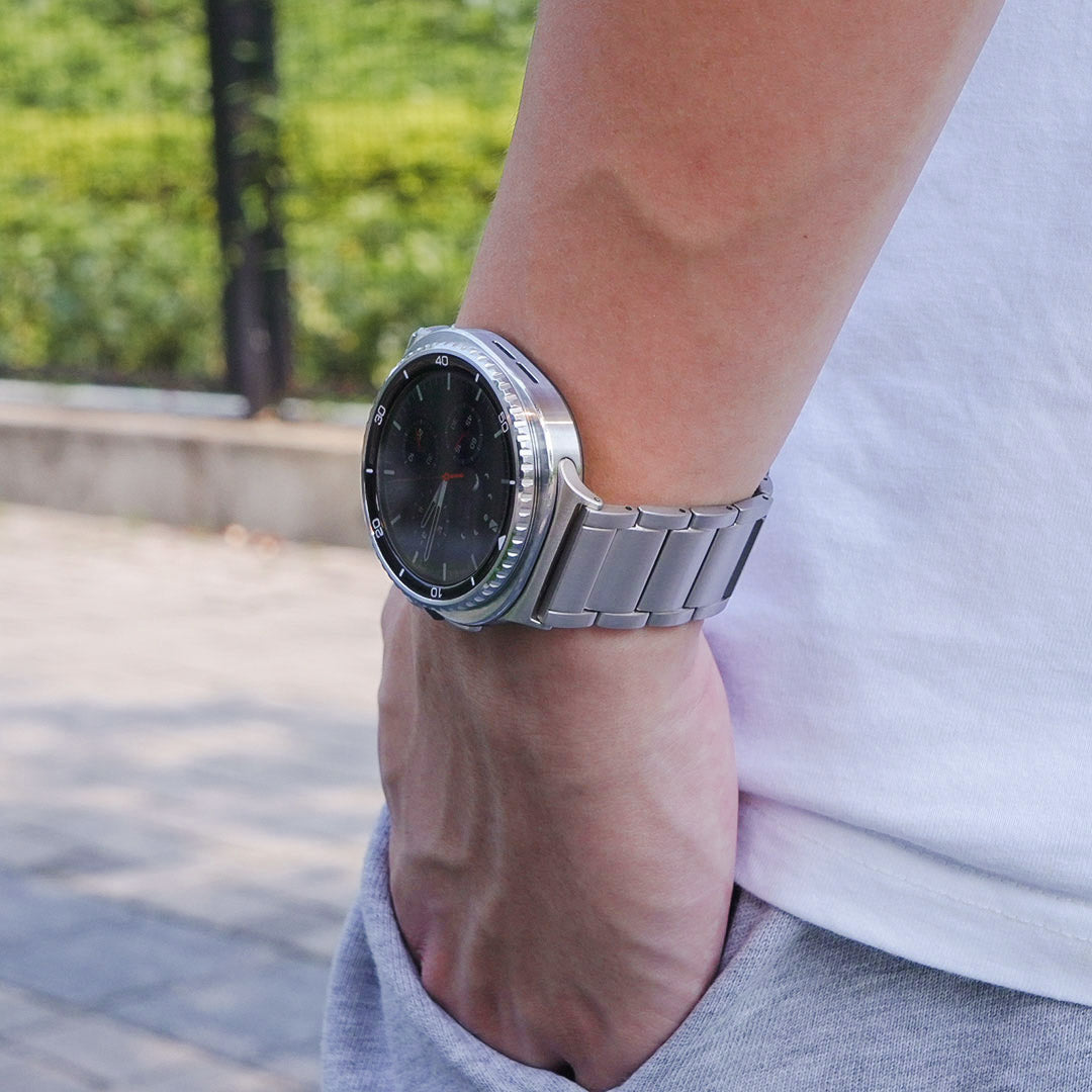 BRACELET À MAILLONS EN TITANE LUX913 POUR GALAXY WATCH