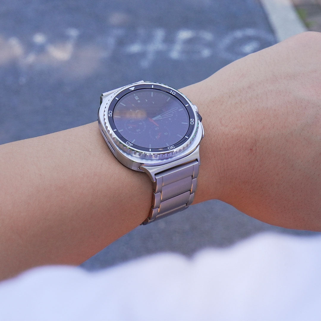 BRACELET À MAILLONS EN TITANE LUX913 POUR GALAXY WATCH