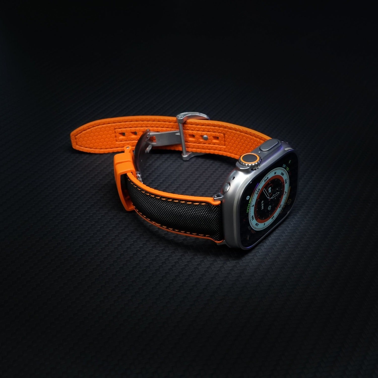 Bracelet à boucle papillon en silicone style course 