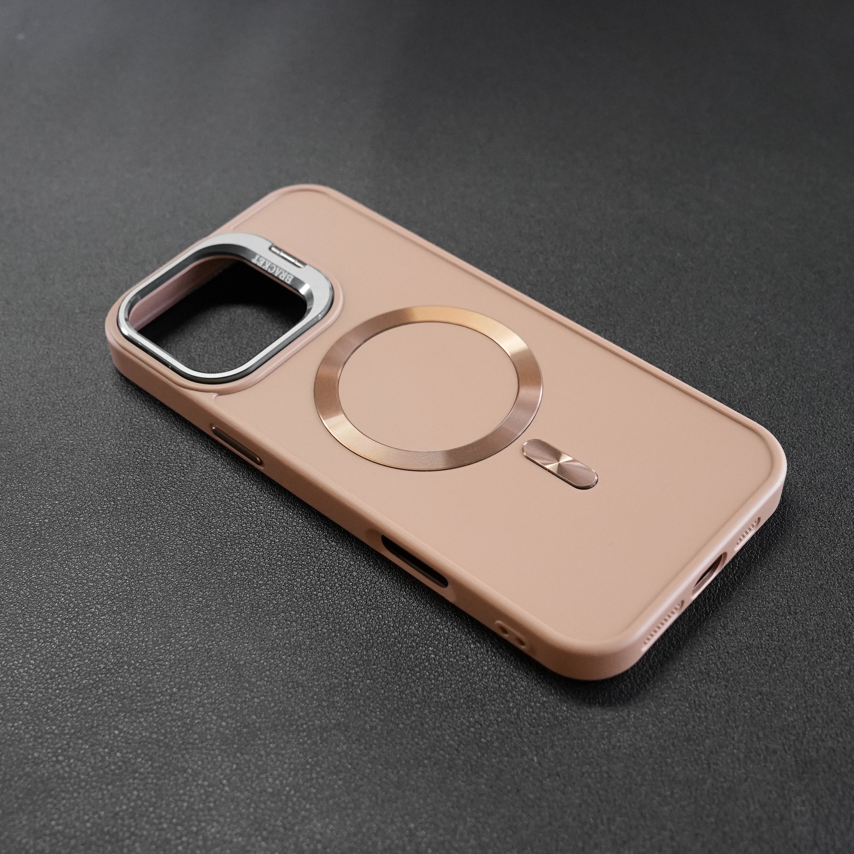 Coque iPhone compatible MagSafe, protection de qualité militaire, support de rangement intégré, coque arrière résistante aux rayures, série Classic