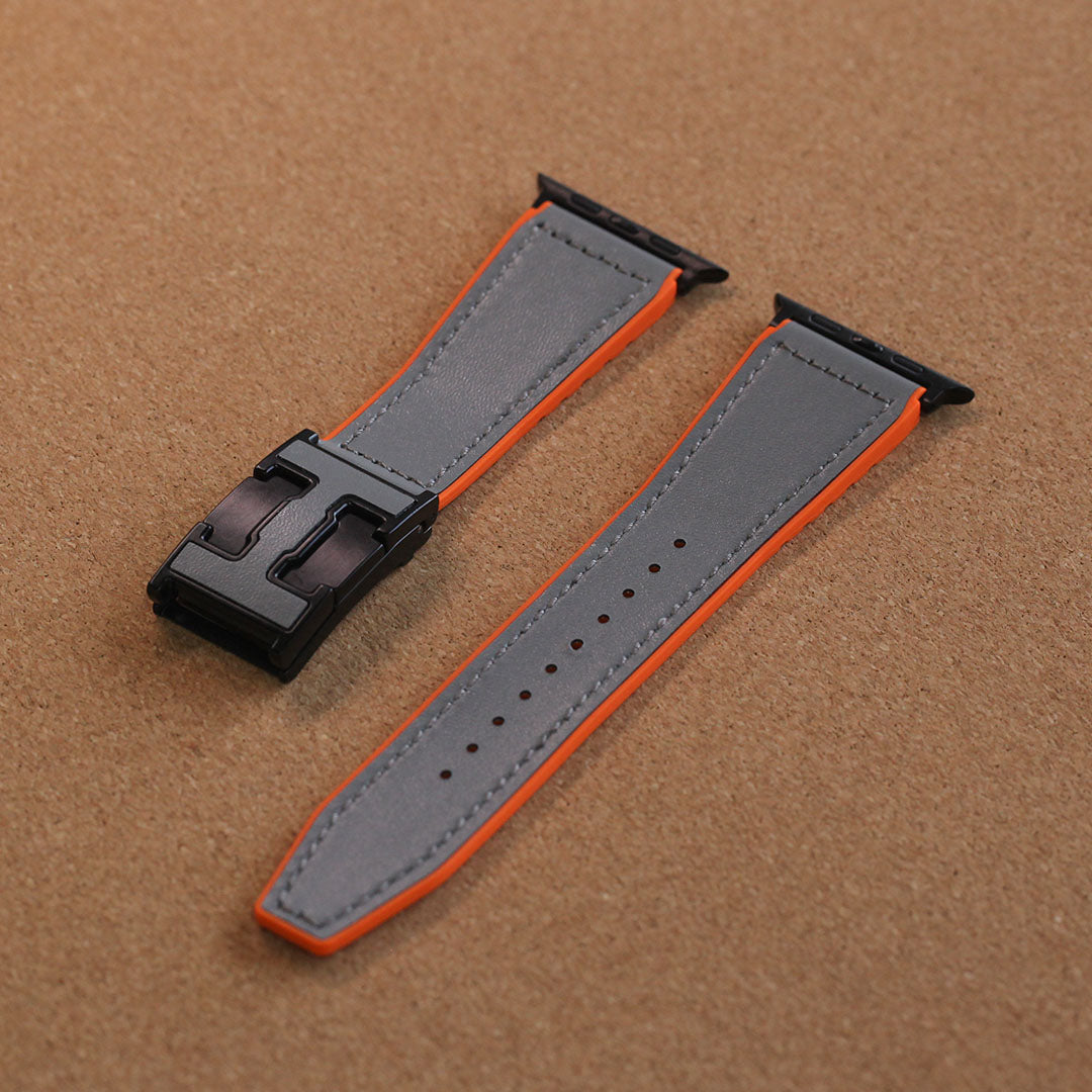 Bracelet de vacances en cuir grainé pour Apple Watch