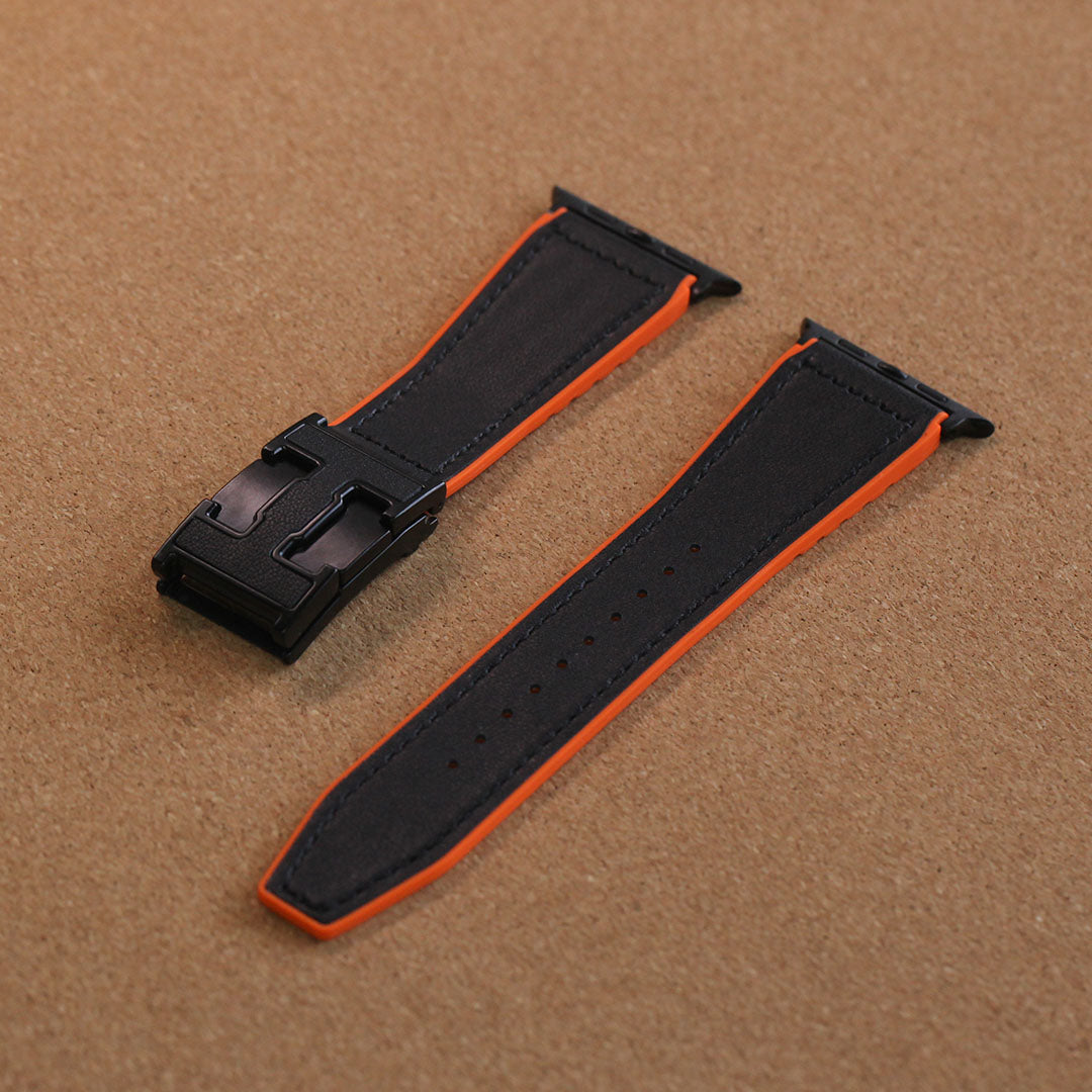 Bracelet de vacances en cuir grainé pour Apple Watch