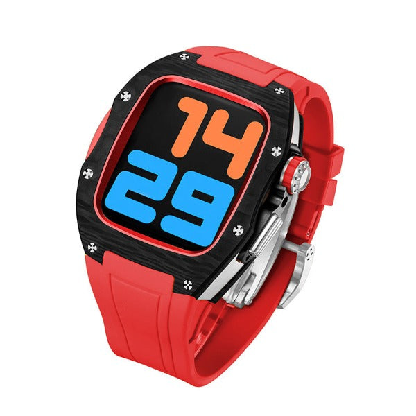 Bracelet en titane et fibre de carbone fluoroélastomère LUX9008