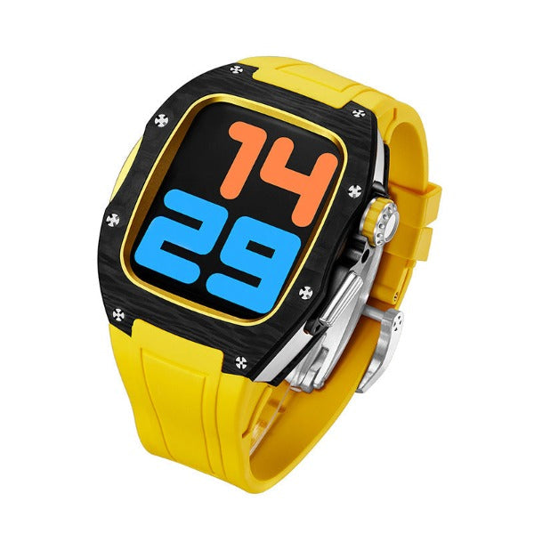 Bracelet en titane et fibre de carbone fluoroélastomère LUX9008